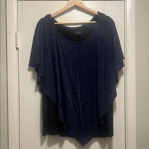 ALYX Navy Blue Poncho Top - 3X
